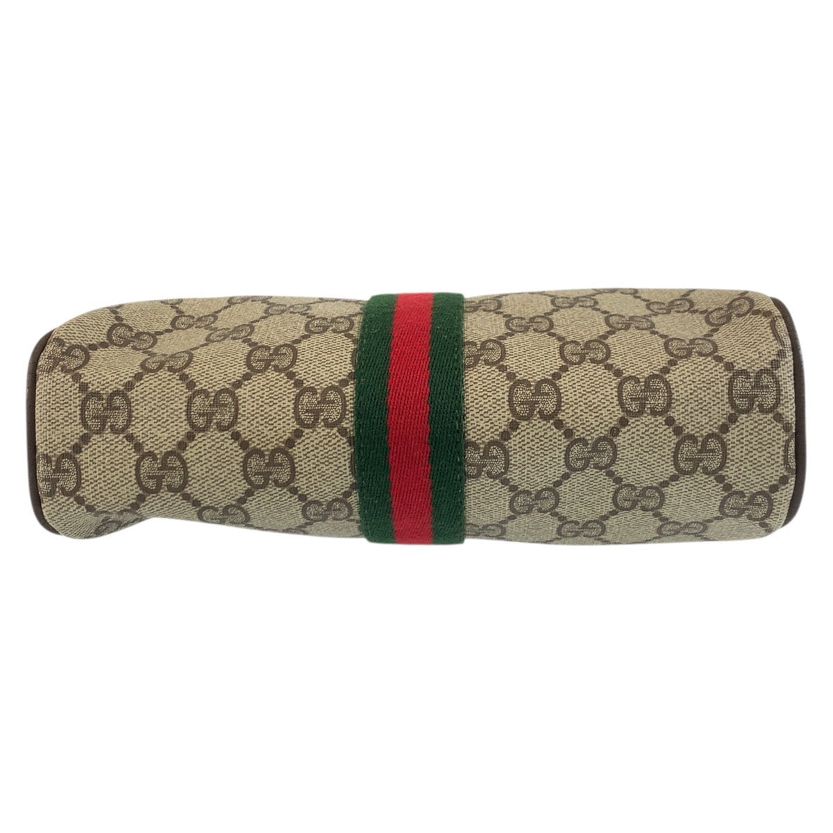 GUCCI Clutch bag 56 01 012 GG Supreme Canvas Beige Brown Gold Metal Clutch bag business bag Sherry Line Old Gucci mens Used Authentic