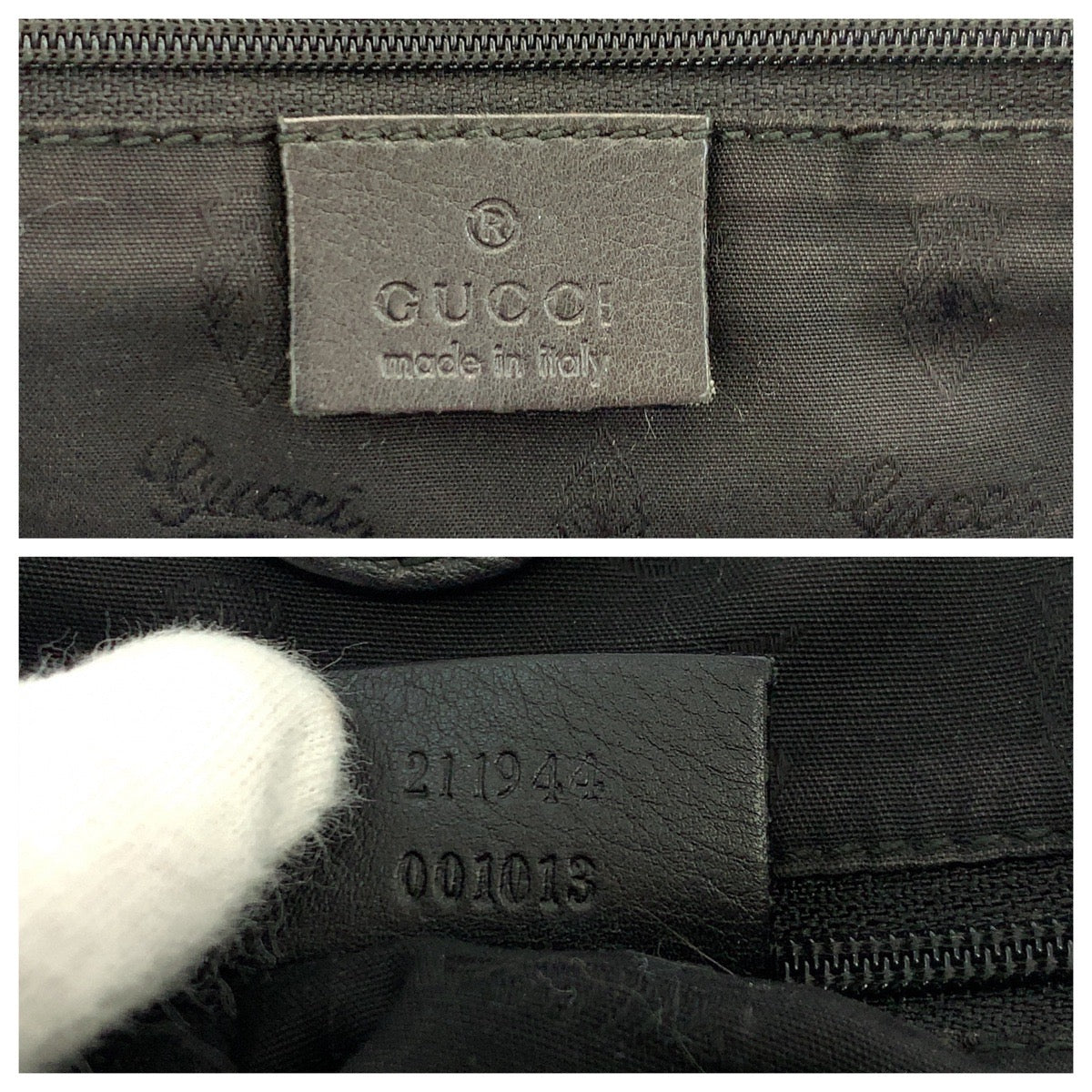 GUCCI Shoulder Bag 211944 leather Black Gold Metal Shoulder Bag Shoulder Bag Guccisima Sukey Women Used Authentic