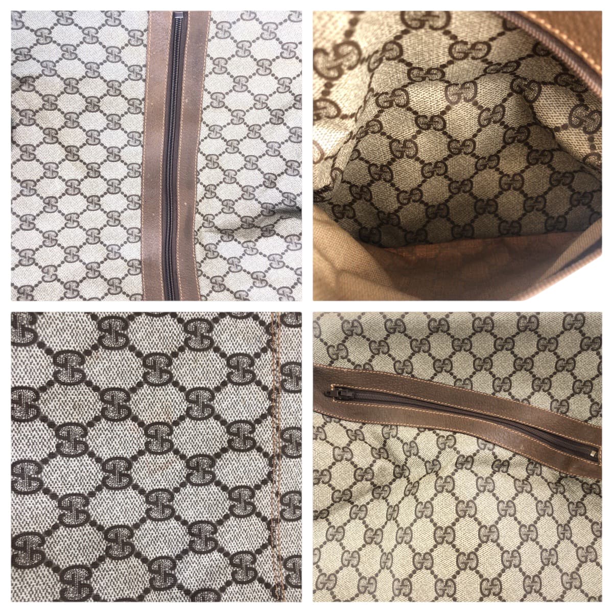 GUCCI Boston Duffel bag 012 404 0282 GG Supreme Canvas multicolor Old Gucci Shelly Line
