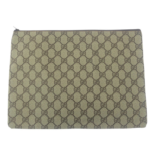 GUCCI Clutch bag 012 904 0282 PVC Beige brown Old Gucci