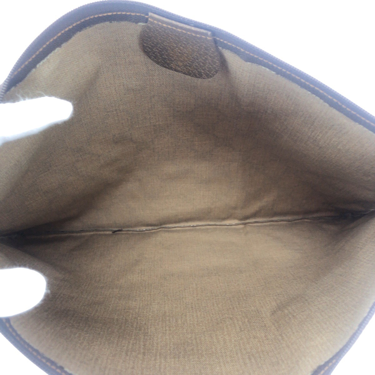 GUCCI Clutch bag 012 904 0282 PVC Beige brown Old Gucci