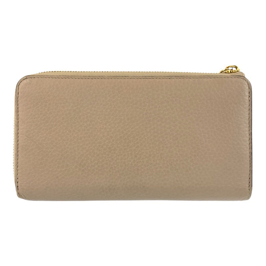 LOUIS VUITTON Long Wallet Purse M63104 leather Greige Gold Metal Long Wallet Purse Portefeuille comet Women Used Authentic