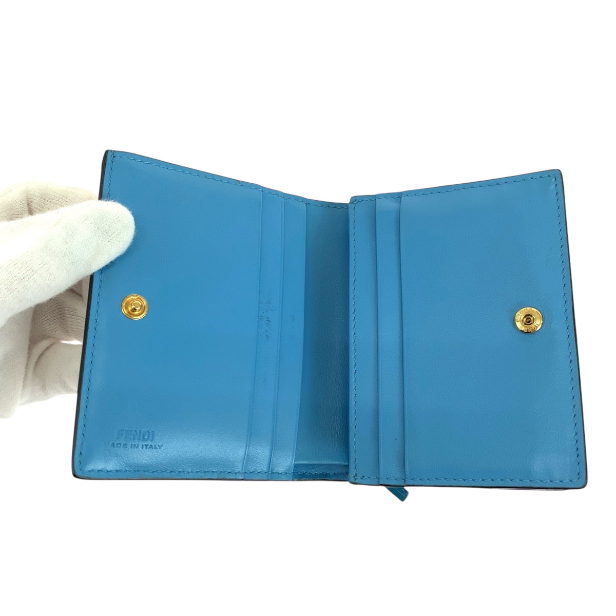 FENDI Bifold Wallet 8M0420 AGKS Calfskin multicolor Folding wallet Compact wallet Women(Unisex) Used Authentic