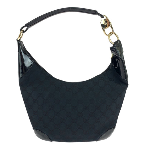GUCCI Shoulder Bag 001 4158 GG canvas, patent leather black Shoulder Bag Shoulder Bag Women Used Authentic