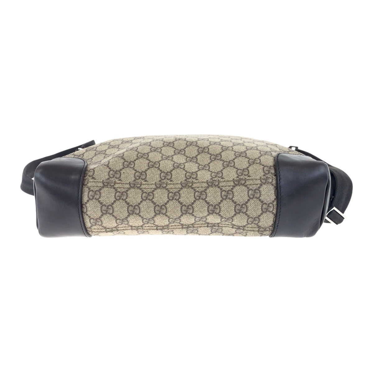 GUCCI Shoulder Bag 110054 GG Supreme Canvas Beige Brown SilverMetal