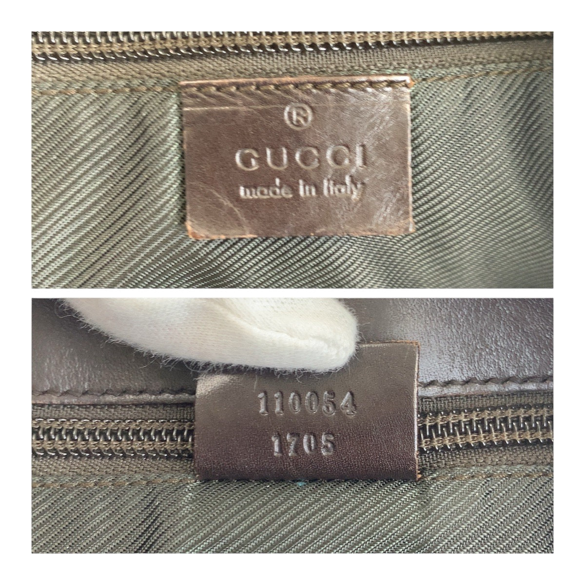 GUCCI Shoulder Bag 110054 GG Supreme Canvas Beige Brown SilverMetal