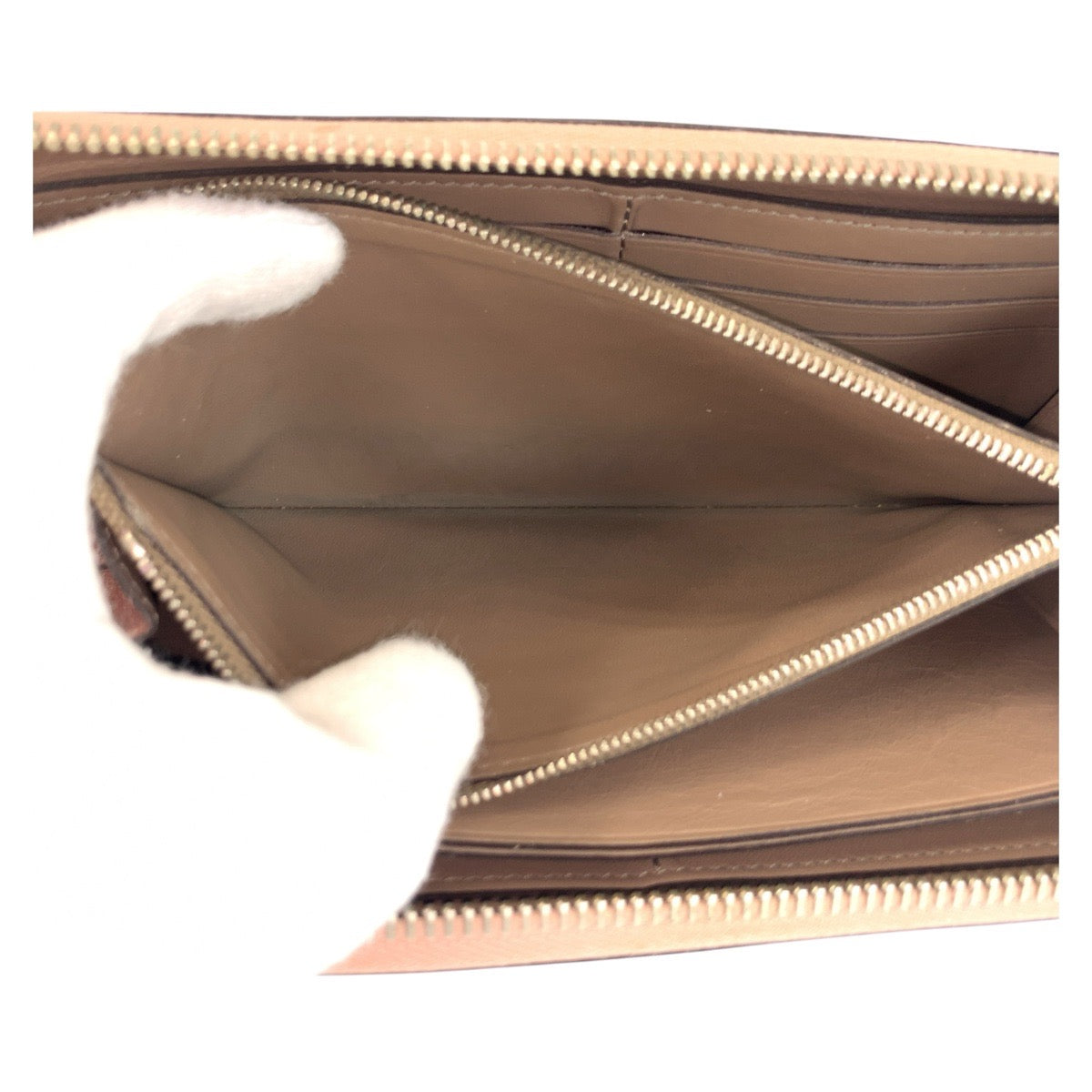 LOUIS VUITTON Long Wallet Purse M60148 leather Magnolia Pink Greige SilverMetal Long Wallet Purse Portefeuille comet Women Used Authentic