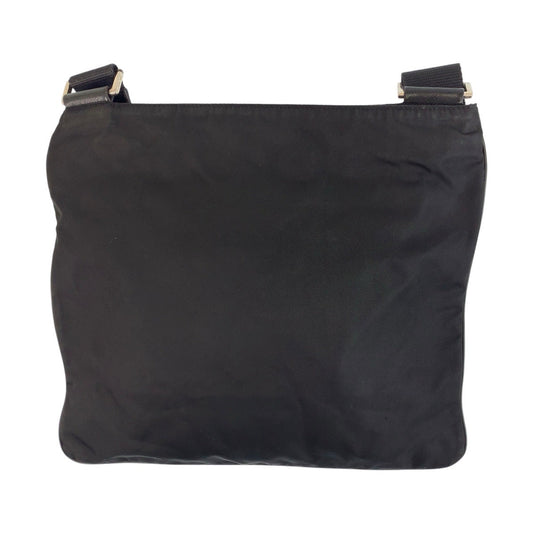 PRADA Shoulder Bag Nylon black Test Triangle With logo