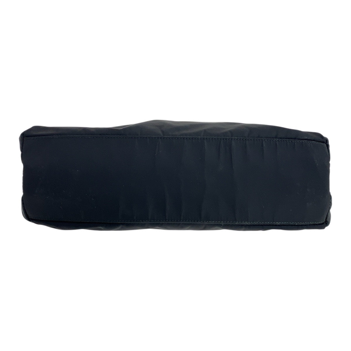 PRADA Tote Bag Nylon Black SilverMetal Test Triangle With logo