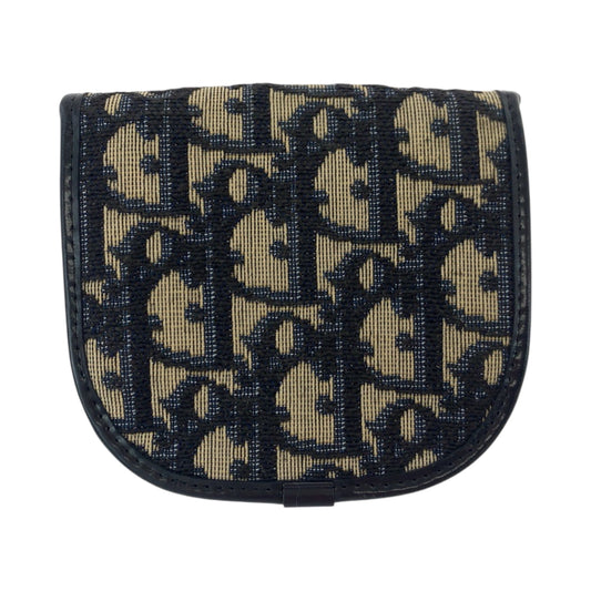Dior Coin case canvas Navy Trotter