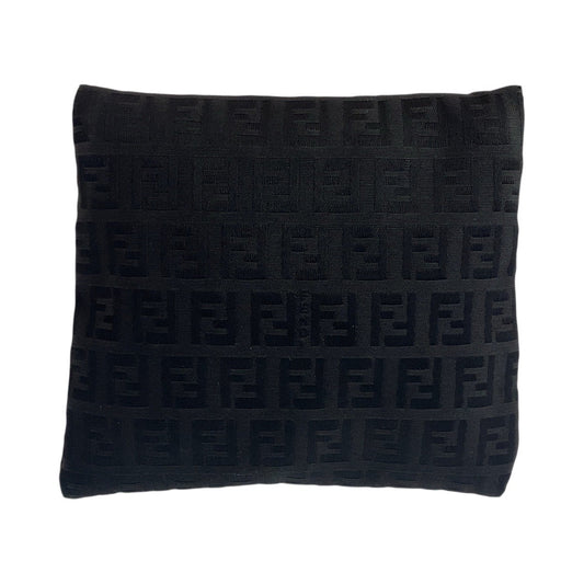 FENDI Pouch 7N0012 Nylon Black SilverMetal Pouch pouch Zucchino Women Used Authentic