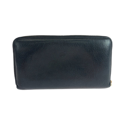 GUCCI Long Wallet Purse 308280 leather black Soho Interlocking