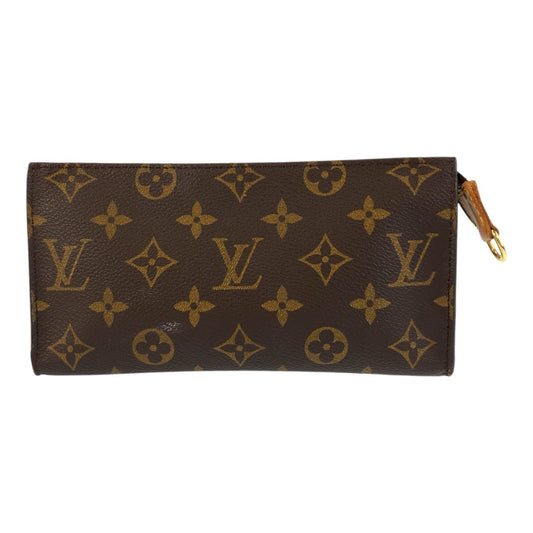 LOUIS VUITTON Pouch M51970 PVC Brown Gold Metal Pouch pouch Monogram Pochette Compact Tool Women Used Authentic