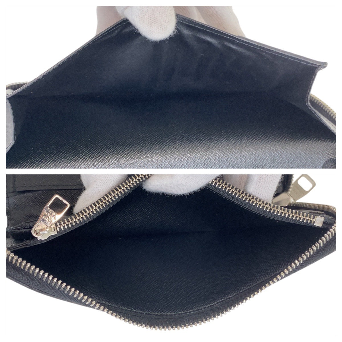 LOUIS VUITTON Long Wallet Purse M60109 PVC, Leather Brown Black SilverMetal Long Wallet Purse Monogram macacer Zippy Wallet Vertical mens Used Authentic