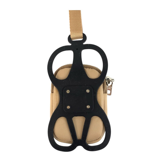 PRADA Pouch Nylon Beige SilverMetal Test Triangle With logo