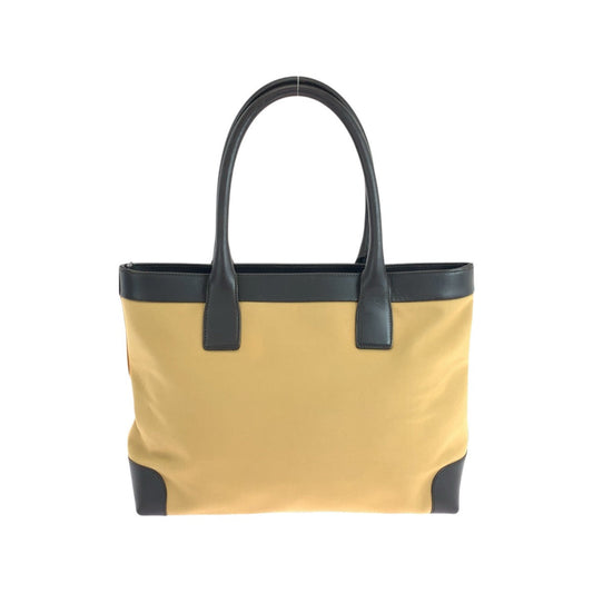 GUCCI Tote Bag 002.1119 Canvas, Leather Beige Camel Brown Tote Bag Shoulder Bag Sherry line Mayfair Women Used Authentic