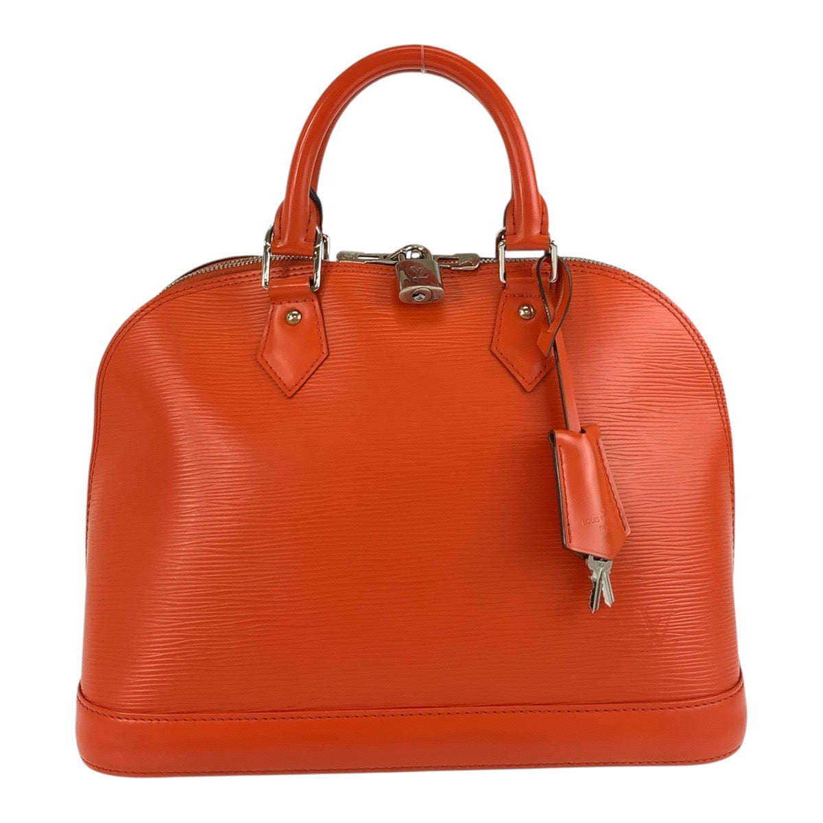 LOUIS VUITTON Handbag M40623 leather Pimon Orange Silver Metal Epi Alma PM