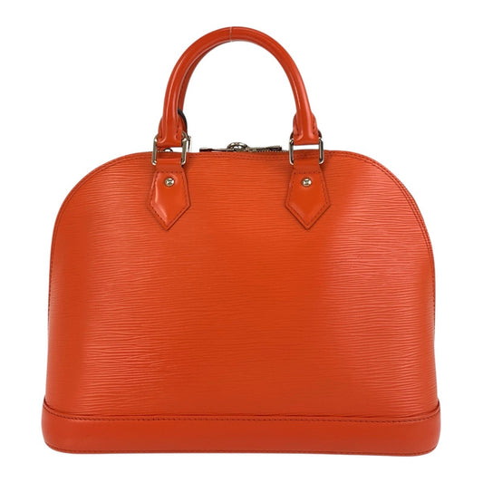 LOUIS VUITTON Handbag M40623 leather Pimon Orange Silver Metal Epi Alma PM