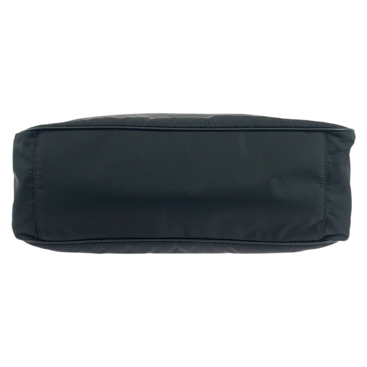 PRADA Business bag Nylon Black SilverMetal Testo Saffiano