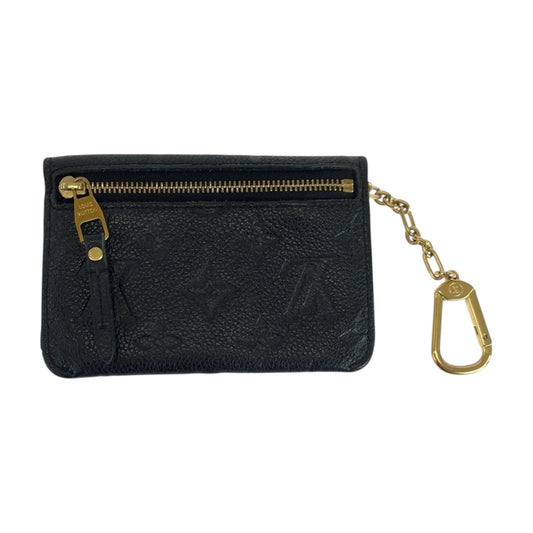 LOUIS VUITTON Coin case M60633 leather black Monogram Unplant Pochette cree