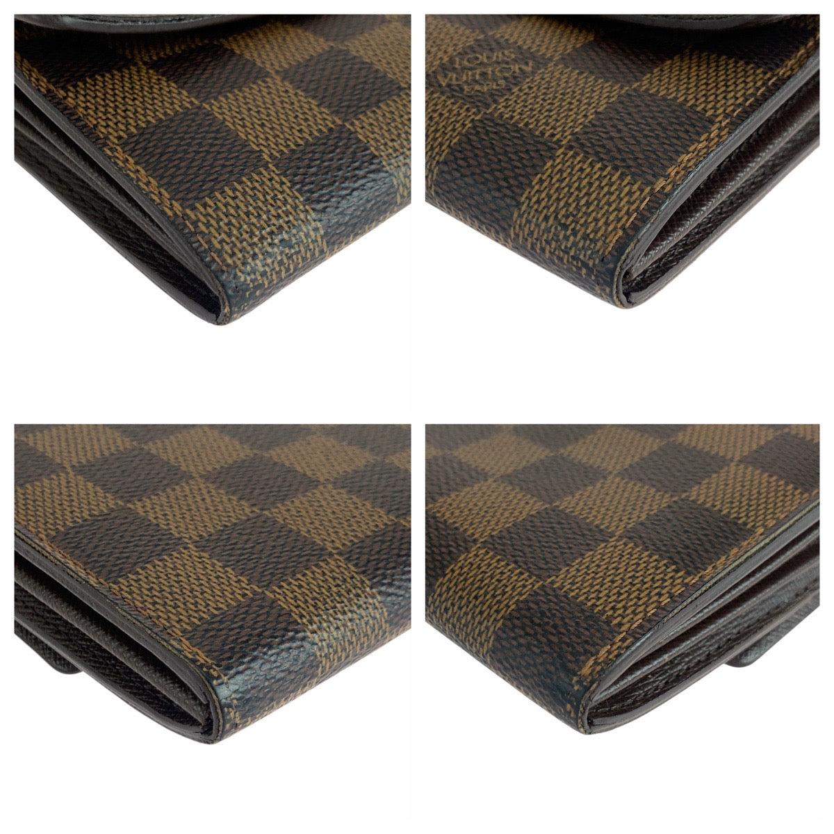 LOUIS VUITTON Damier Ebene Sarah Long Wallet
