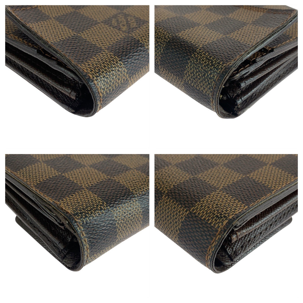 LOUIS VUITTON Damier Ebene Sarah Long Wallet