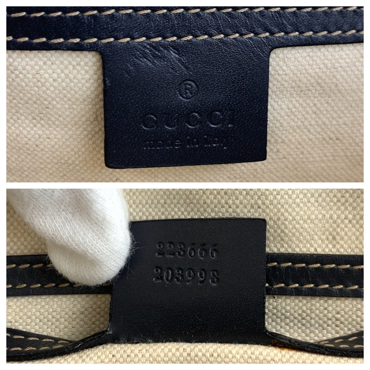 GUCCI Shoulder Bag 223666 GG Supreme Canvas gray