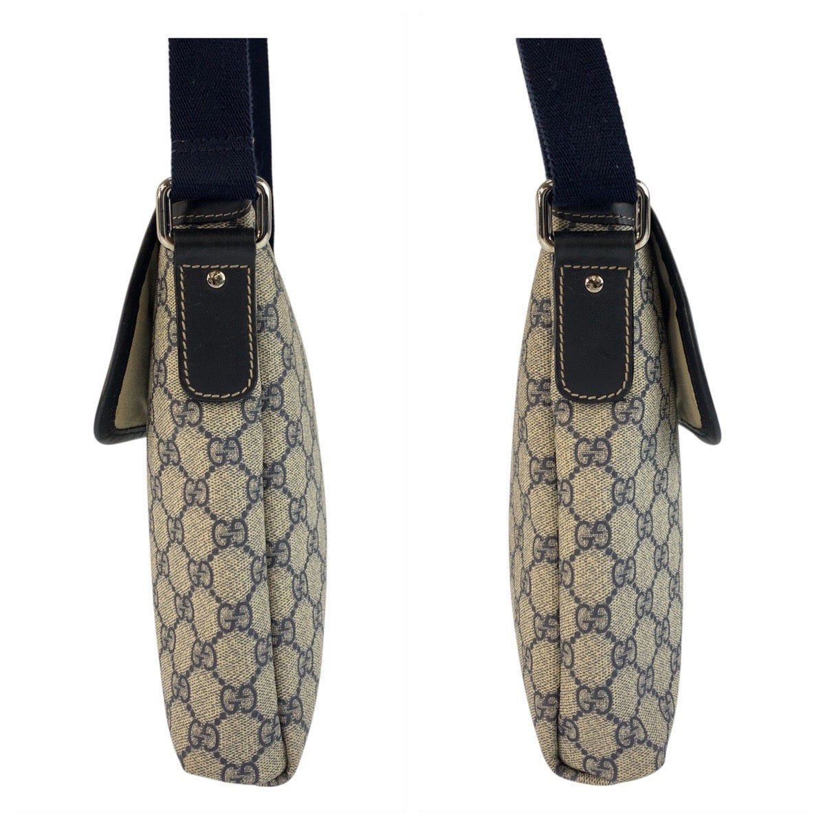 GUCCI Shoulder Bag 223666 GG Supreme Canvas gray