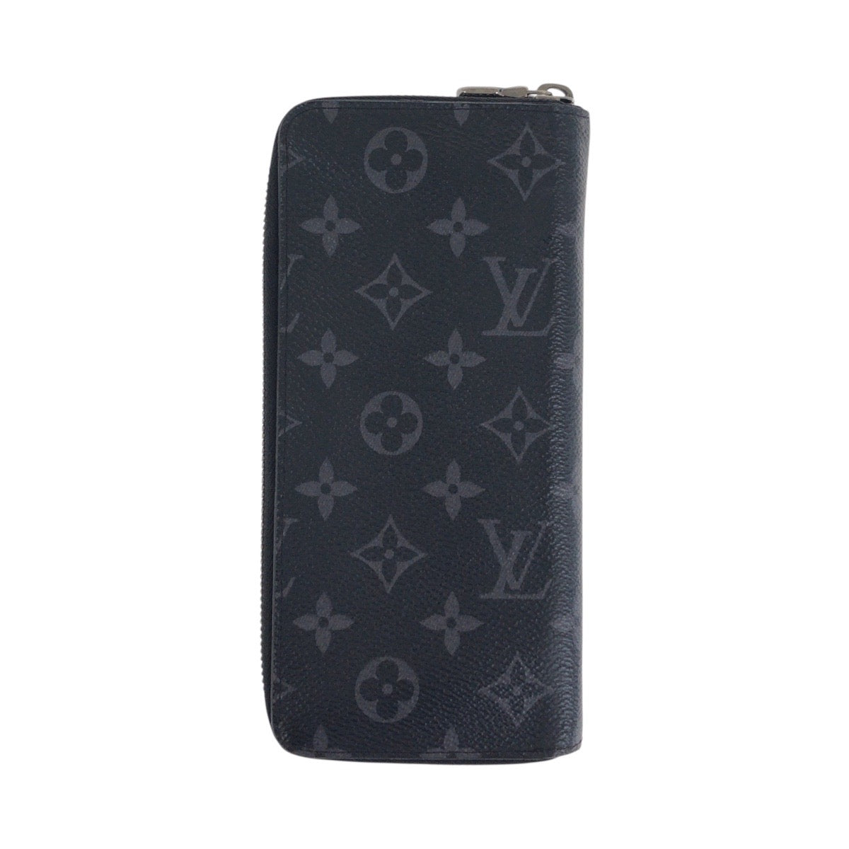 LOUIS VUITTON Long Wallet Purse M62295 PVC black Monogram Eclipse Zippy Wallet Vertical
