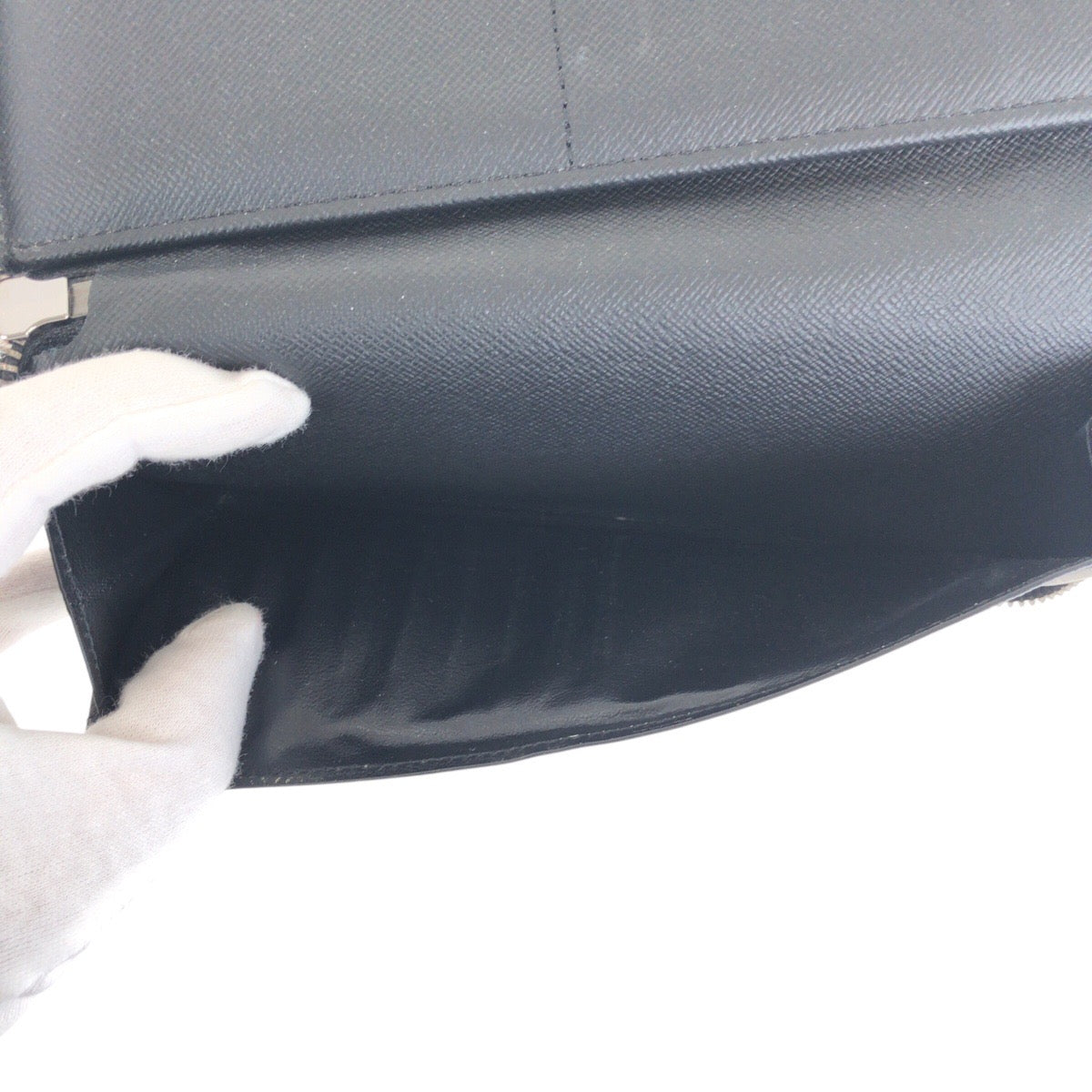 LOUIS VUITTON Long Wallet Purse M62295 PVC black Monogram Eclipse Zippy Wallet Vertical