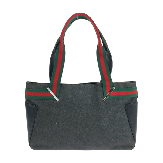 GUCCI Tote Bag 73983 canvas Black SilverMetal Sherry line