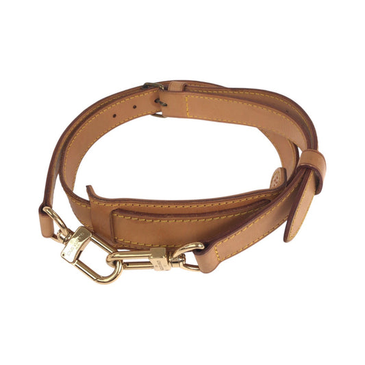 LOUIS VUITTON Shoulder Bag leather Brown Gold Metal