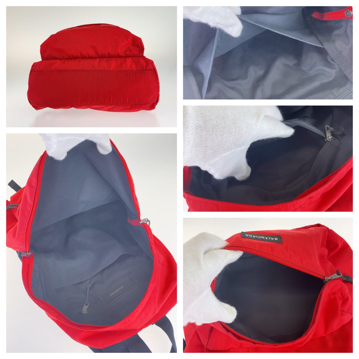 BALENCIAGA Backpack 503221 Nylon red red black black Explorer