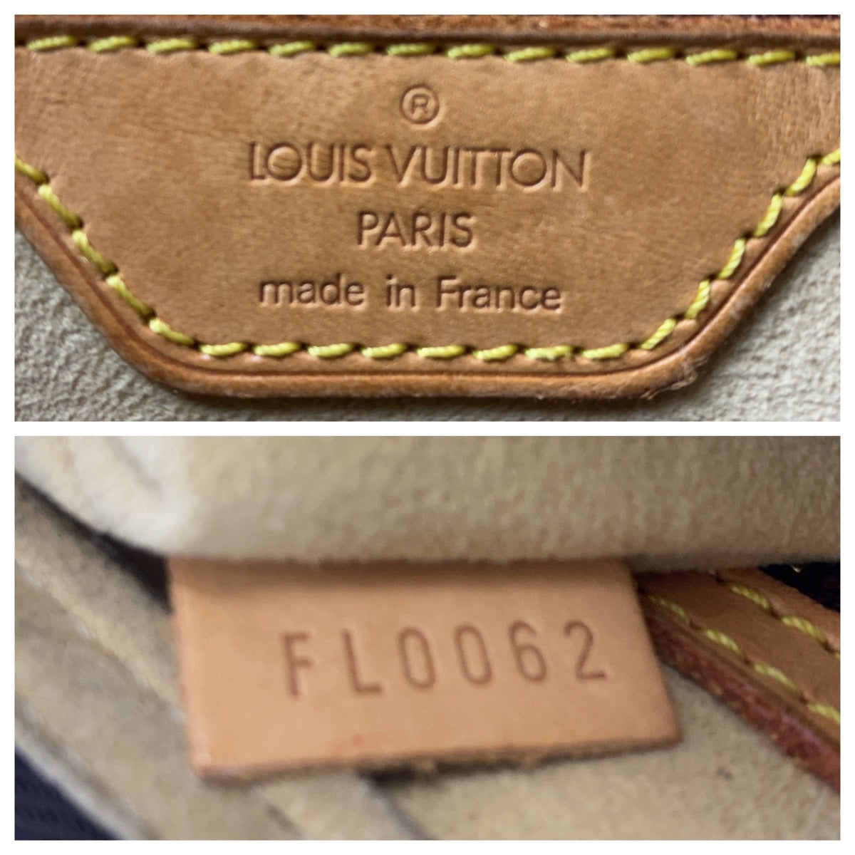 LOUIS VUITTON Shoulder Bag M51146 PVC Brown Gold Metal Monogram LoopingMM