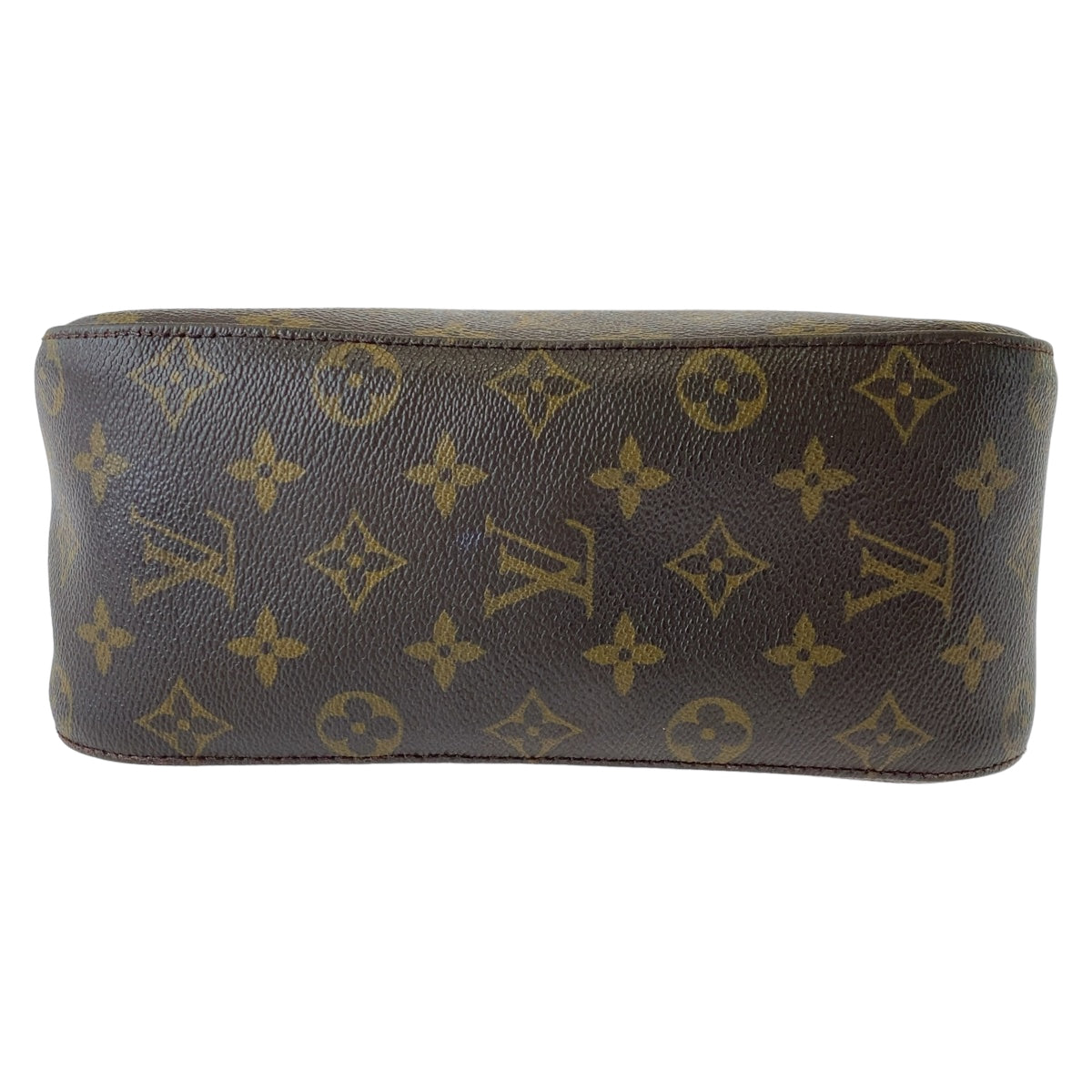 LOUIS VUITTON Shoulder Bag M51146 PVC Brown Gold Metal Monogram LoopingMM