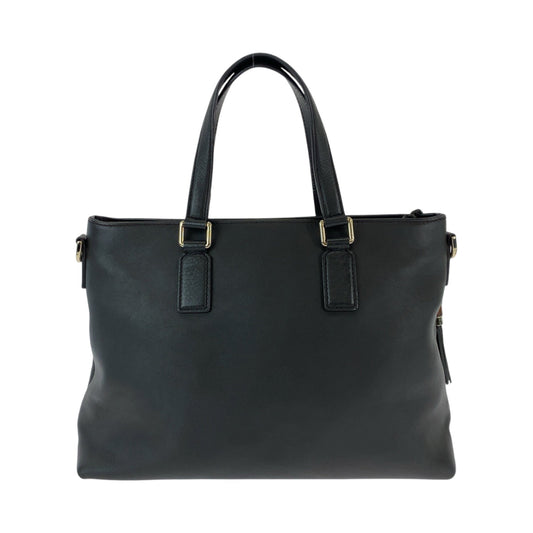 GUCCI Shoulder Bag 365346 leather Black SilverMetal Bamboo Tassel