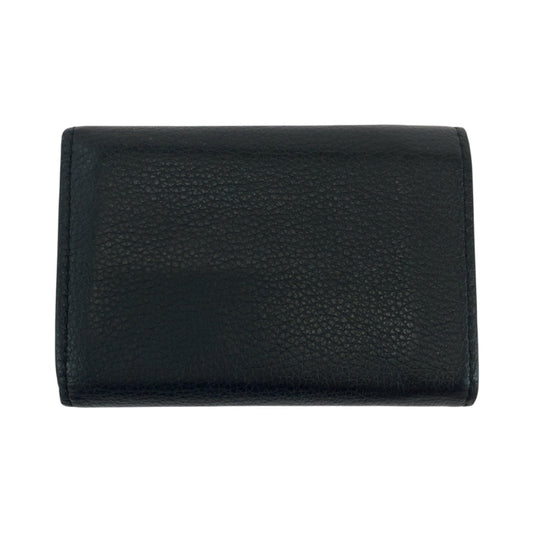 LOUIS VUITTON Tri-fold wallet M63921 leather black Portefeuille Rock Mini