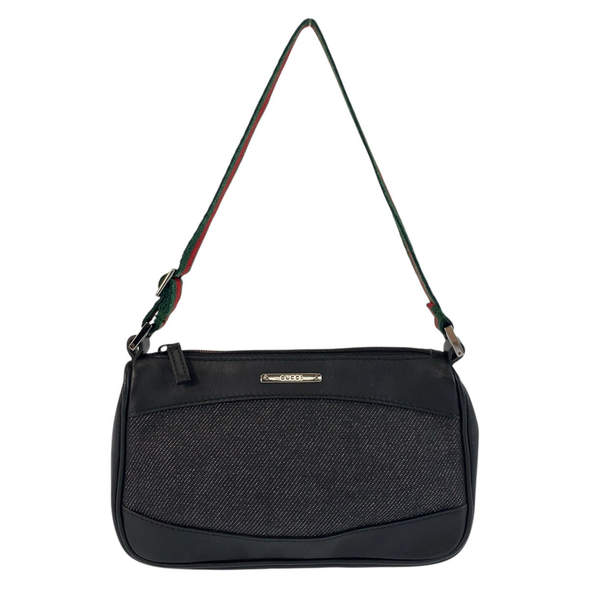 GUCCI Handbag 92821 canvas black Sherry line