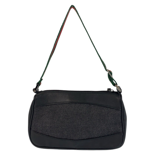 GUCCI Handbag 92821 canvas black Sherry line