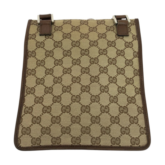 GUCCI Shoulder Bag 92562 GG canvas Beige Brown SilverMetal