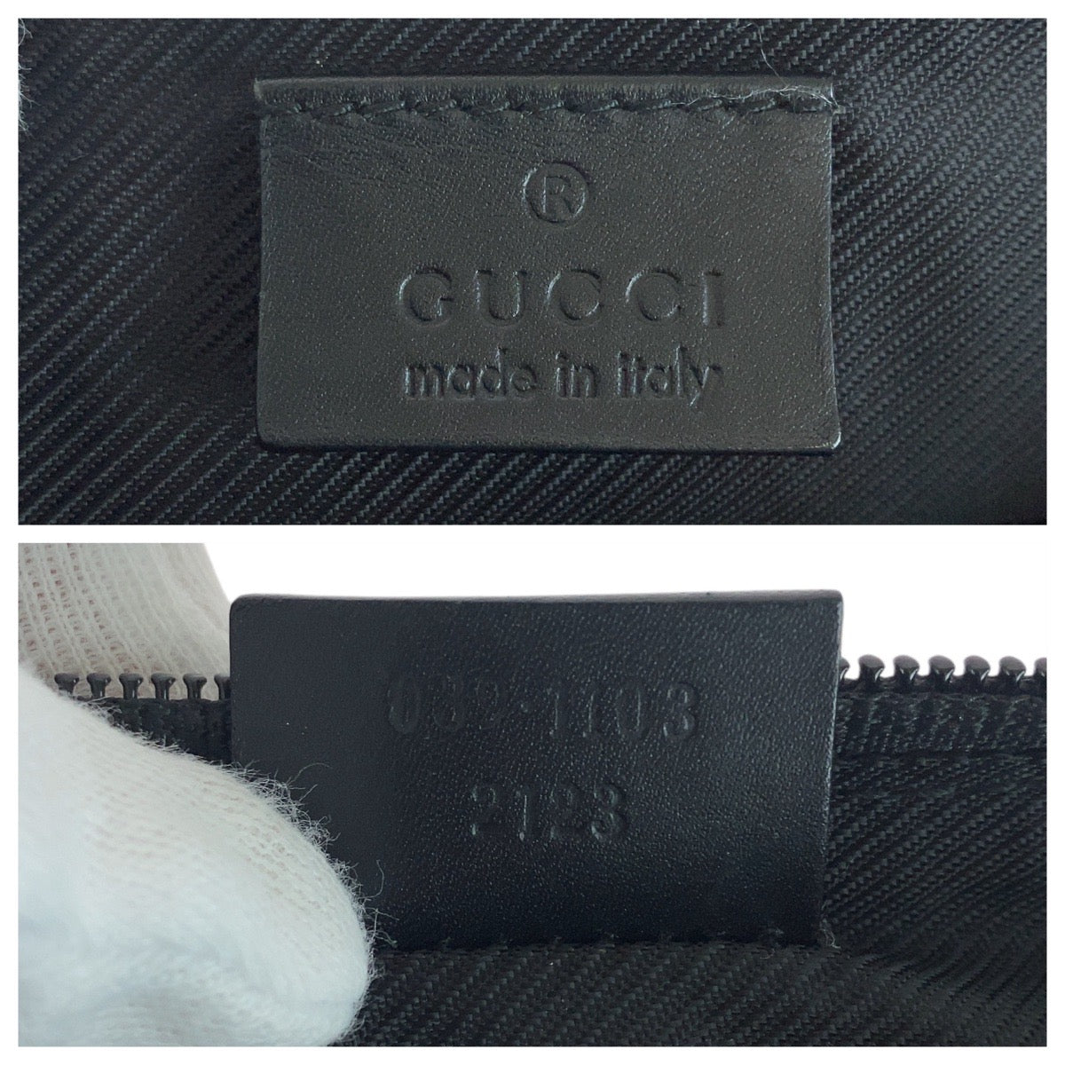 GUCCI Handbag 039 1103 GG canvas black