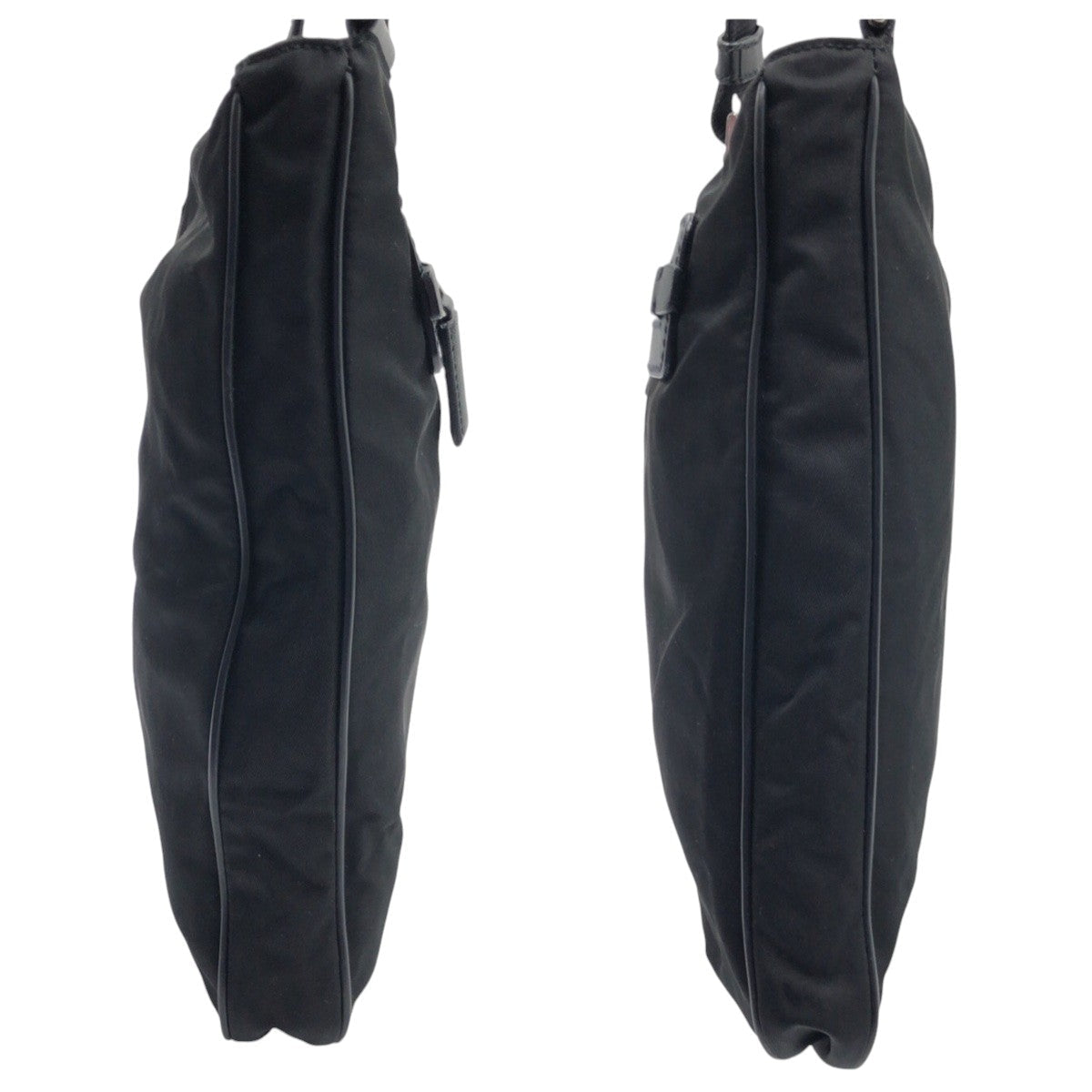 PRADA Shoulder Bag Nylon black Test Triangular logo
