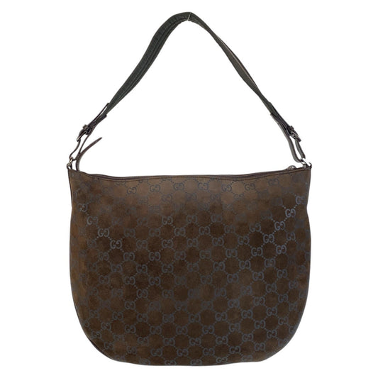 GUCCI Shoulder Bag 001 1206 GG canvas Brown
