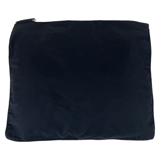 PRADA Shoulder Bag Nylon black Test Triangle With logo