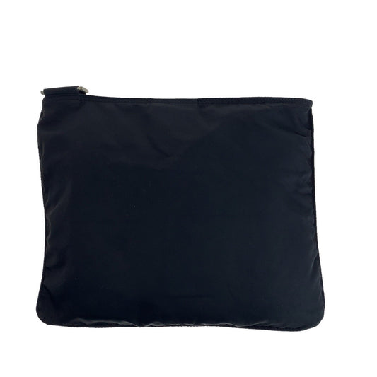 PRADA Shoulder Bag Nylon black Test Triangle With logo