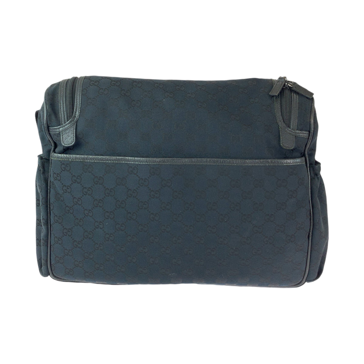 GUCCI Shoulder Bag 123326 GG canvas Black SilverMetal