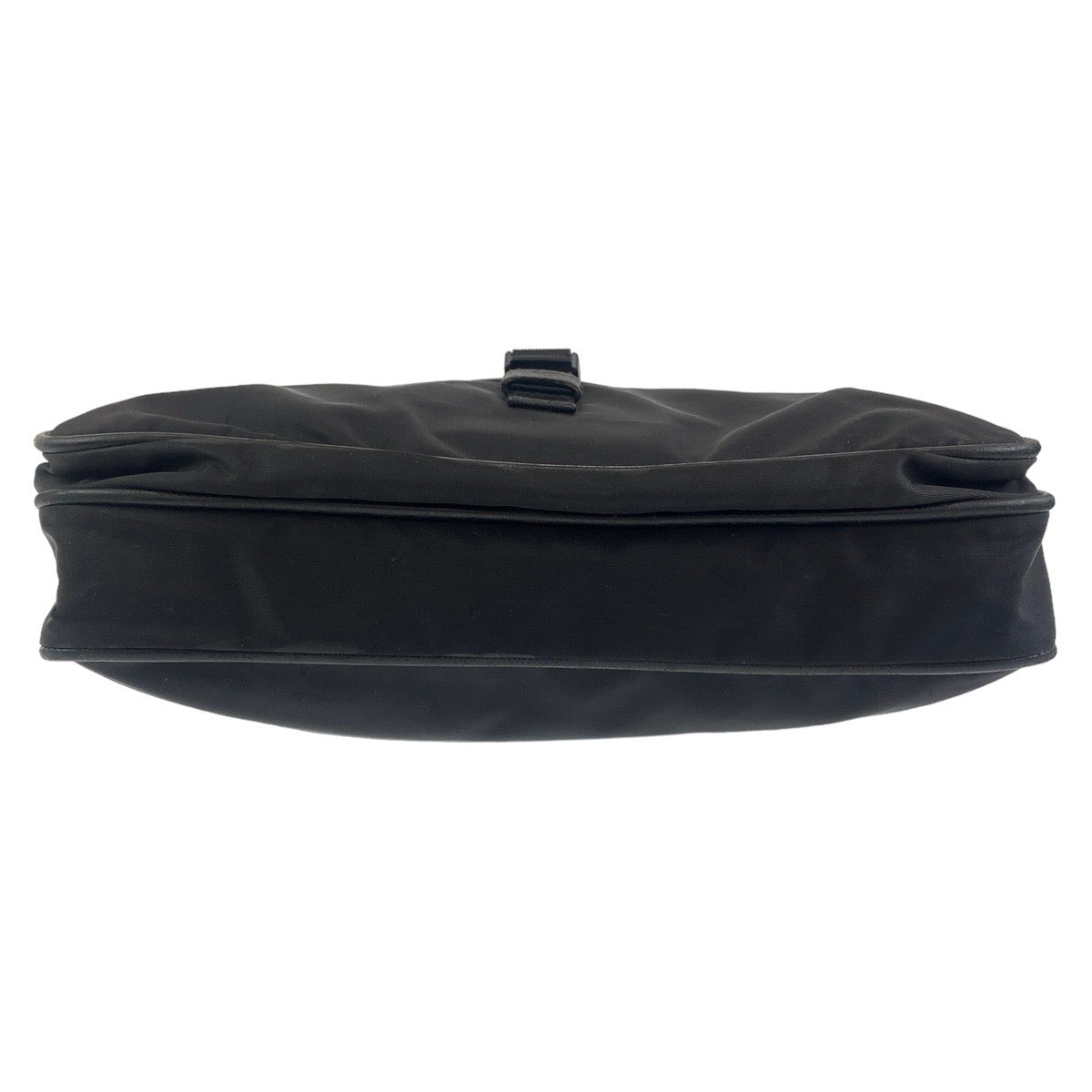 PRADA Shoulder Bag Nylon black Test Triangle With logo