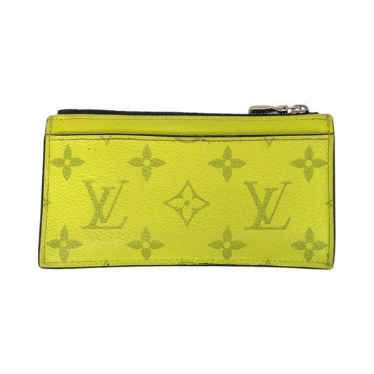 LOUIS VUITTON Coin case M30320 PVC Fluorescent yellow Taigalama Coin card holder