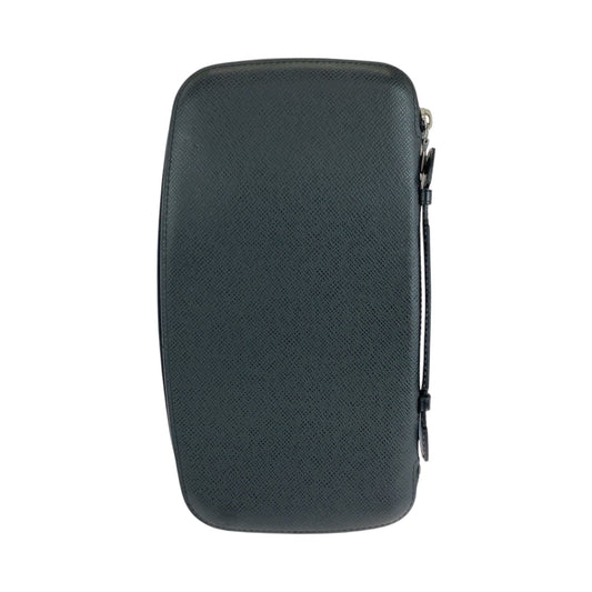 LOUIS VUITTON Long Wallet Purse M30652 Taiga Black SilverMetal Taiga Organizer Atoll