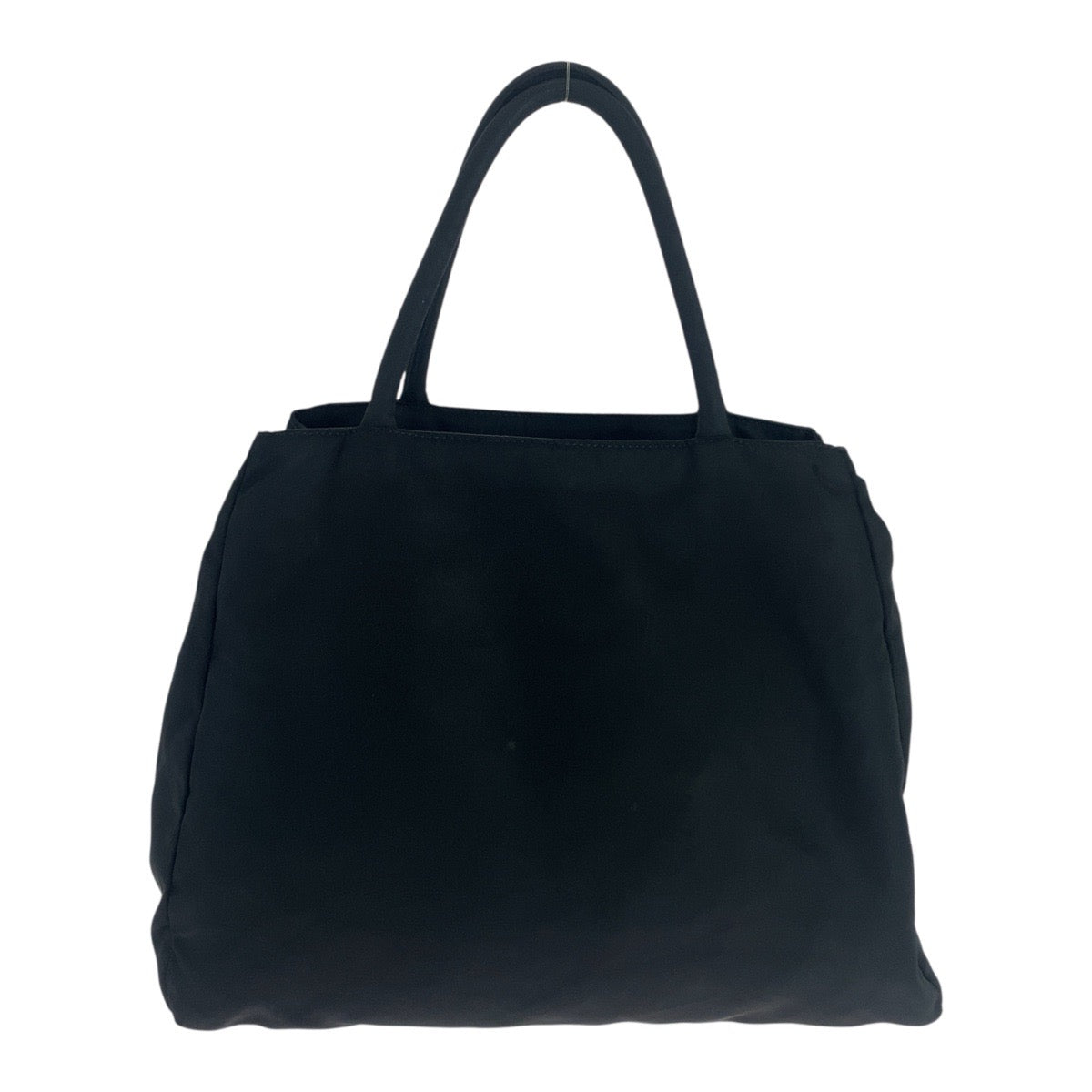 PRADA Tote Bag Nylon Black SilverMetal Test Triangle With logo